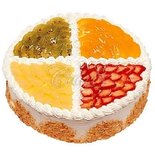 Four Color Fruits Cake delivery to China