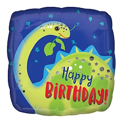 Happy Birthday Brontosaurus Foil Balloons Delivery UK