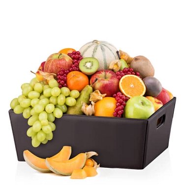 Leather Hamper Classic Fruit Delivery Germany