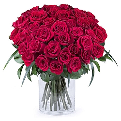50 Shades of Red Roses Delivery to Belgium