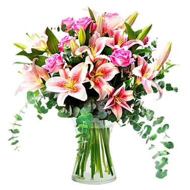 Roses and Lilies Delivery to Ireland
