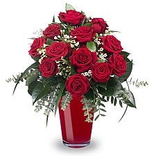 12 Classic Red Roses delivery to France