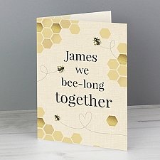 Personalised We Bee Long Together Card delivery to UK [United Kingdom]