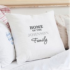 Personalised The Family Cushion Cover Delivery to UK