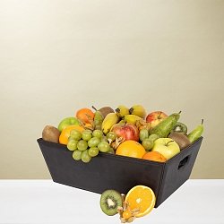 Leather Hamper Classic Fruit Delivery Luxembourg