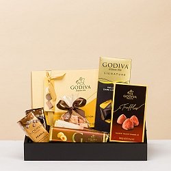 Godiva Black & Gold Gift Tray