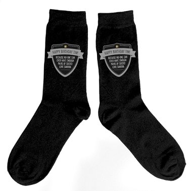 Personalised Classic Shield Mens Socks Delivery to UK