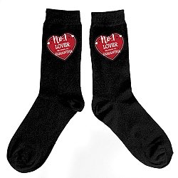 Personalised Hearts No1 Mens Socks Delivery to UK
