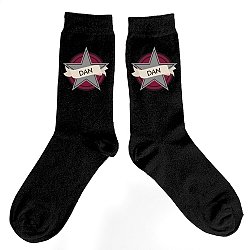 Personalised Star Mens Socks Delivery to UK