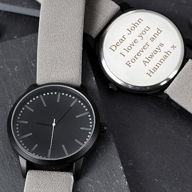 Personalised Mens Watch and Presentation Box Delivery UK