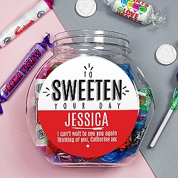 Personalised To Sweeten Your Day Sweet Jar Delivery UK