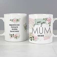 Personalised Abstract Rose Mug Delivery UK
