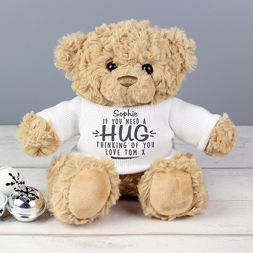 Personalised If You Need A Hug Teddy Bear Delivery UK