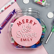 Personalised Merry So Sweet Jar Delivery UK