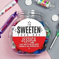 Personalised To Sweeten Your Day Sweet Jar Delivery UK