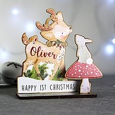 Personalised Festive Fawn 3D Decoration Kit Delivery to UK