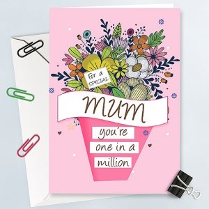 One in a million Mum Greeting Card
