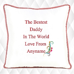 Best Daddy In The World - Personalised Cushion