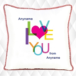 I love you-Personalised cushion