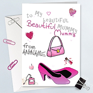 Beautiful Mumy - Personalised Card
