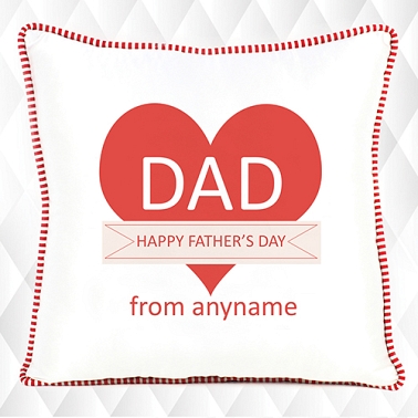 Dad Happy Fathers Day - Personalised Cushion