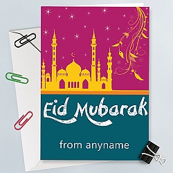 Eid Mubarak - Personalised Card