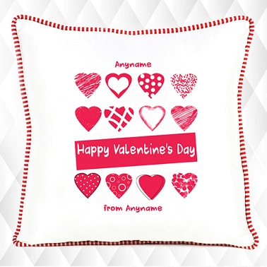 Happy Valentines Day-Personalised Cushion