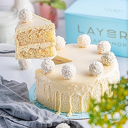 2.5lbs Raffaello Cake Layersbakeshop