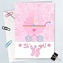 New Born Baby Girl Card