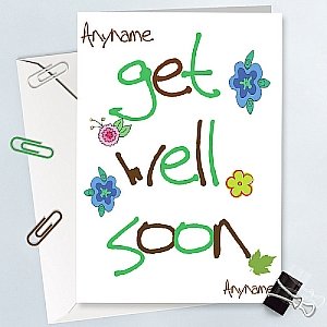 Get Well Soon - Personalised Cards