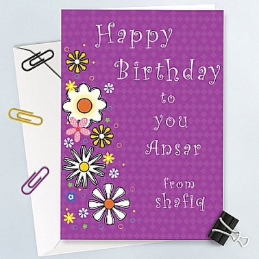 Happy Birthday to You - Personalised Card