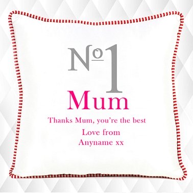 No1 Mum - Personalised Cushion