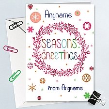 Seasons Greetings-Personalised Card