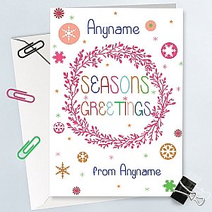 Seasons Greetings-Personalised Card