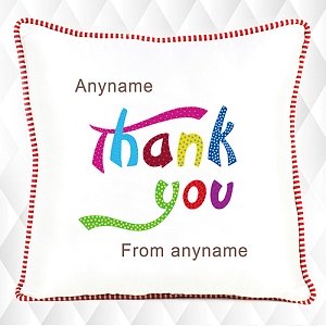 Thank You - Personalised Cushion