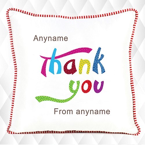 Thank You - Personalised Cushion
