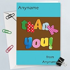 Thank You - Personalised Card