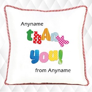 Thank you -Personalised cushion