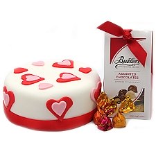 Love Cake with Buttlers Chocolates Delivery UK