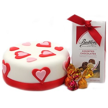 Love Cake with Buttlers Chocolates Delivery UK