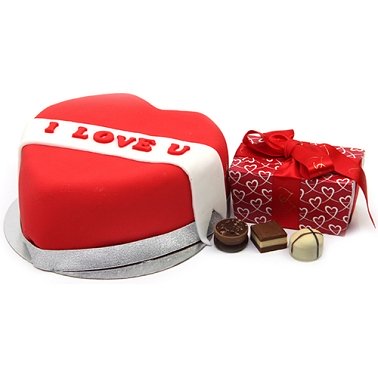 Red Heart and Chocolates Delivery to Uk