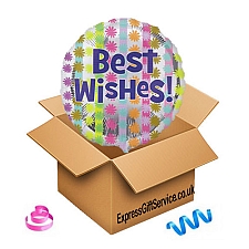 Bright Best Wishes Foil Balloon Delivery UK