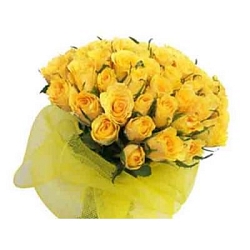 Yellow Roses Bouquet 50 Flowers delivery to India