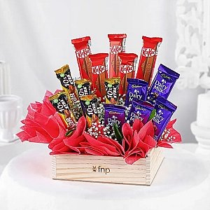 Assorted Chocolates Surprise Arrangement