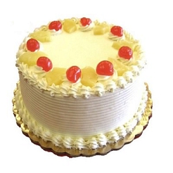 2 Kg Eggless Pineapple Cake delivery to India