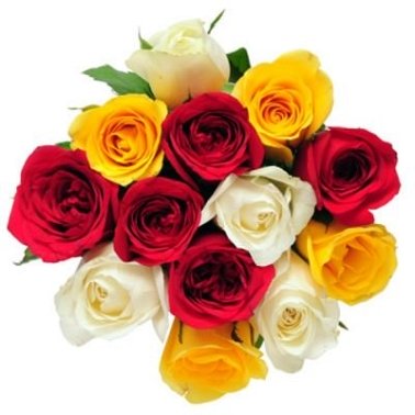 15 Mix Roses Bunch delivery to India
