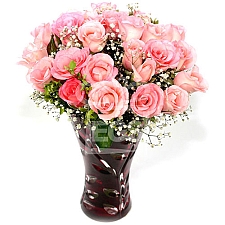Pink Bloom in Vase