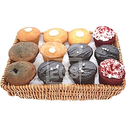 Muffins Gift Hamper Basket from Massom Bakers delivery to Pakistan