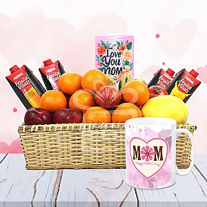 Love You Mom Fresh Fruits Combo