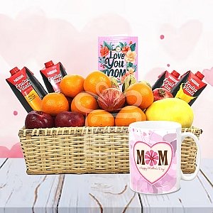 Love You Mom Fresh Fruits Combo